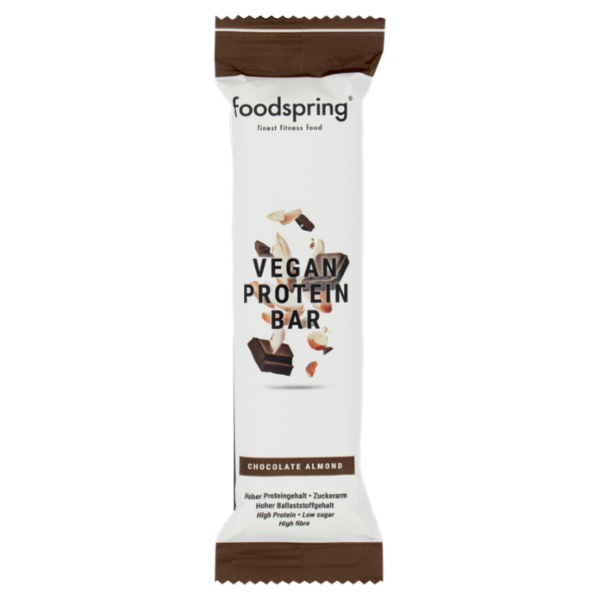 foodspring Vegan Protein Bar Chocolate Almond 60 g