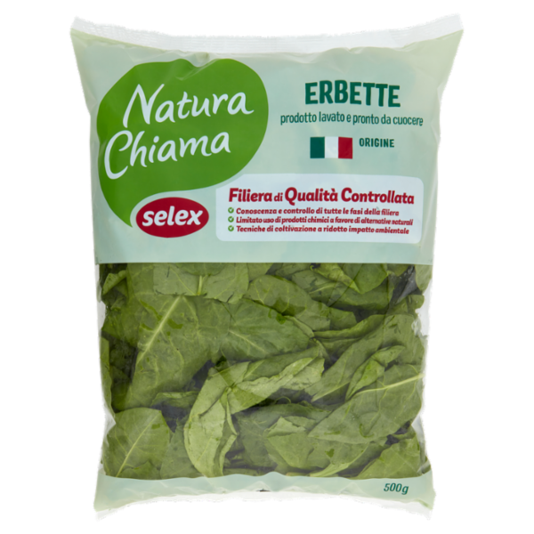Selex Natura Chiama Erbette Lavate e Pronte da Cuocere 500 g