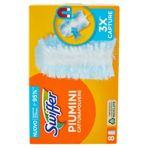 Swiffer Duster Cattura Polvere - Ricarica 8 Piumini per spolverare