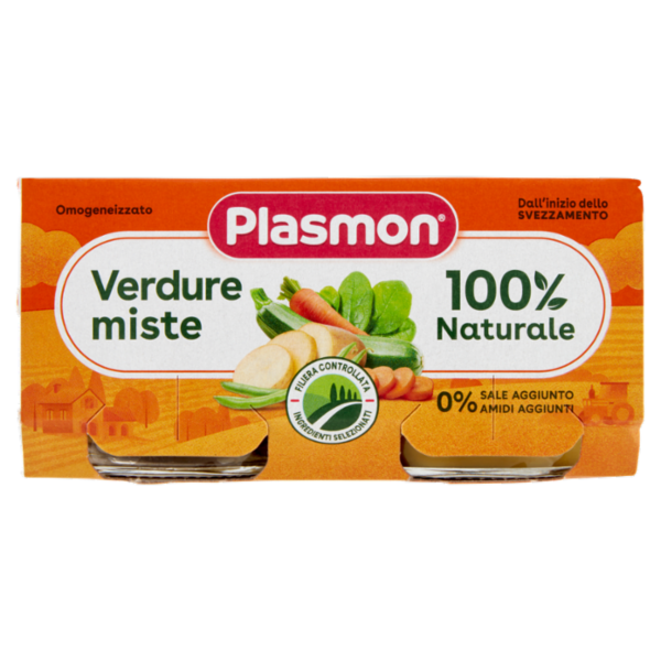 Plasmon Omogeneizzato Verdure miste 2 x 80 g