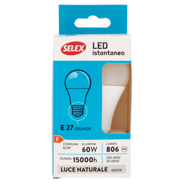 Selex Lampadina Led Goccia E27 9W