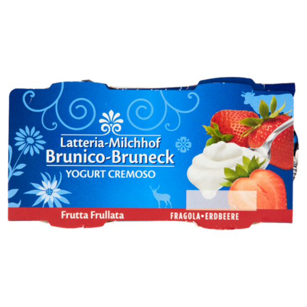 Latteria Brunico Yogurt Cremoso Frutta Frullata Fragola 2 x 125 g