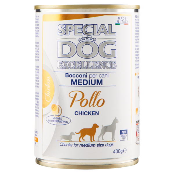 Special Dog Excellence Bocconi per cani Medium Pollo 400 g