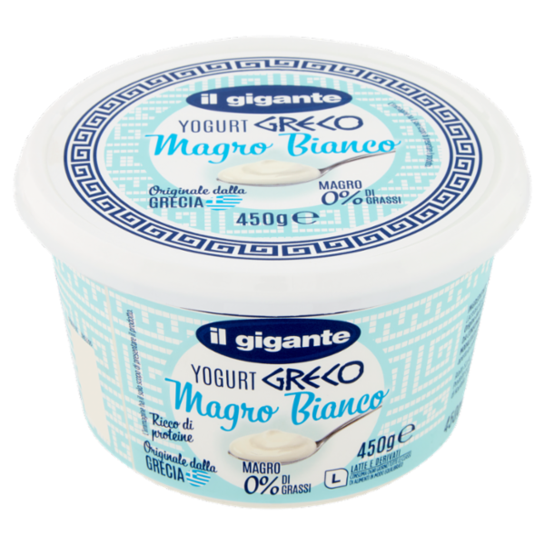 IL GIGANTE Yogurt Greco Magro Bianco 450 g