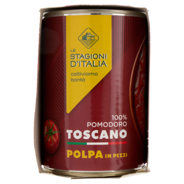 Le Stagioni d'Italia Polpa in Pezzi 100% Pomodoro Toscano 3 x 400 g