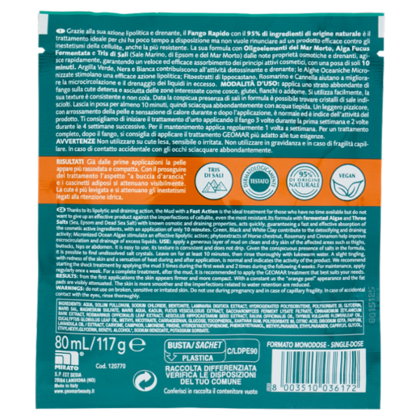 Geomar Monodose Fango Rapido Rassodante 80 mL