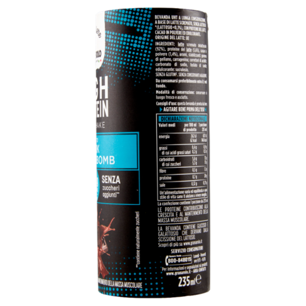 Granarolo Benessere High Protein Milkshake Gusto Dark Choco Bomb 235 ml