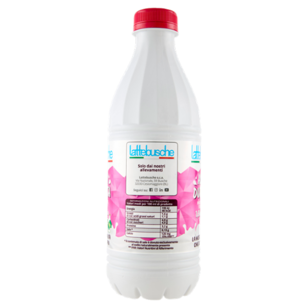 lattebusche Alta Durata Parzialmente Scremato 1,6% di Grassi 1000 ml