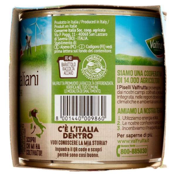 Valfrutta Piselli Medi Italiani 3 x 410 g