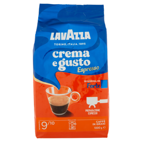 Lavazza Crema e Gusto Espresso Forte Caffè in Grani 1000 g