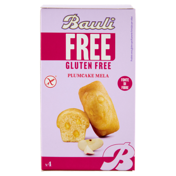 Bauli Free Gluten Free Plumcake Mela 4 x 33 g