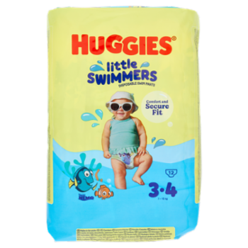 Huggies Little Swimmers Disposable Swim Pants 3-4 7-15 Kg Nemo 12 Pz