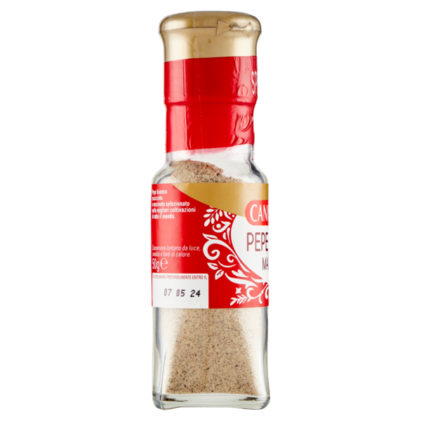 Cannamela Spezie Pepe Bianco Macinato 50 g