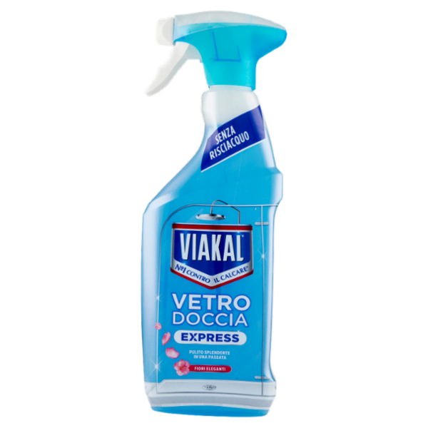 Viakal Vetro Doccia Express Fiori Eleganti 470 ml