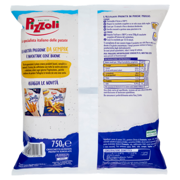 Pizzoli PataSnella Crocchette 750 g