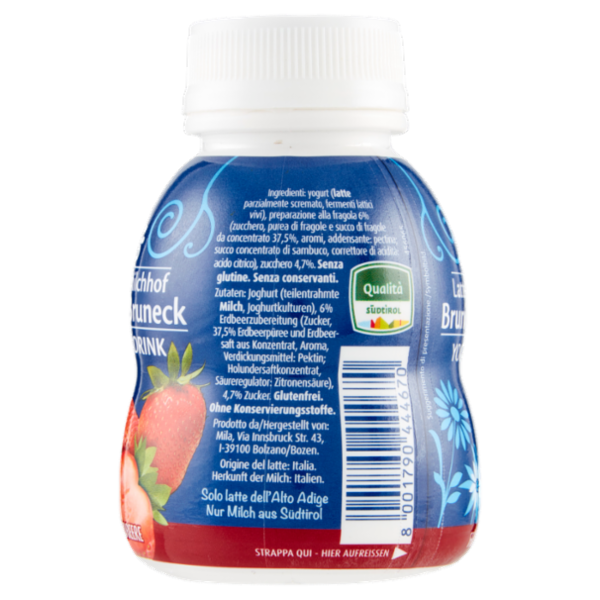 Latteria Brunico Yogurt Drink Fragola 200 g
