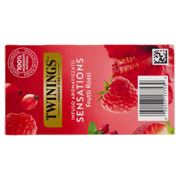 Twinings Frutti Rossi Infuso Sensations alla fragola, lampone, ibisco e rosa canina 20 filtri 40