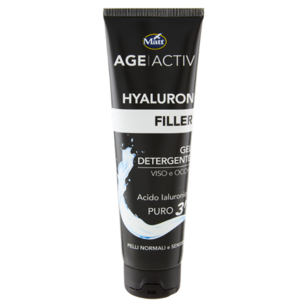 Matt Age Activ Hyaluron Filler Gel Detergente Viso e Occhi Acido Ialuronico Puro 3P 150 ml
