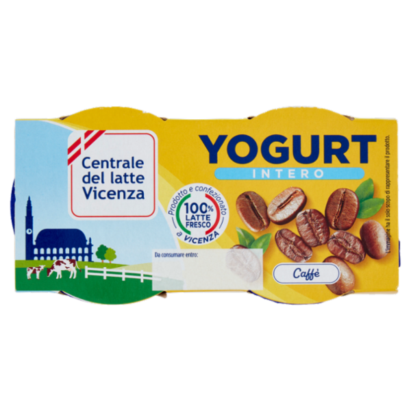 Centrale del latte Vicenza Yogurt Intero Caffè 2 x 125 g