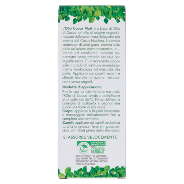 Matt olio Cocco Nutriente Corpo - Capelli 100 ml