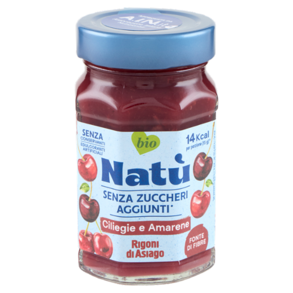 Rigoni di Asiago Natù Senza Zuccheri Aggiunti° Ciliegie e Amarene bio 240 g