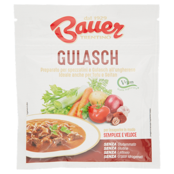 Bauer Gulash Preparato per spezzatini e Gulasch all'ungherese 50 g