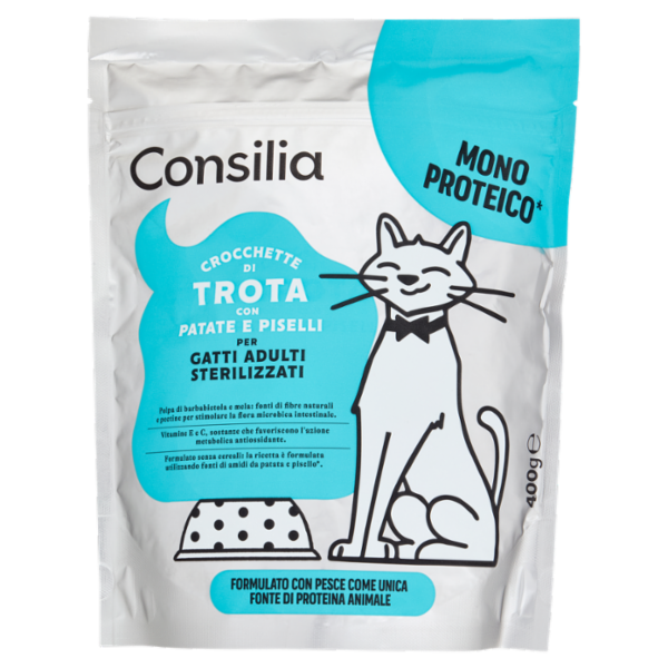 Consilia Gatto Croccantini con Trota Mono Proteico 400 g