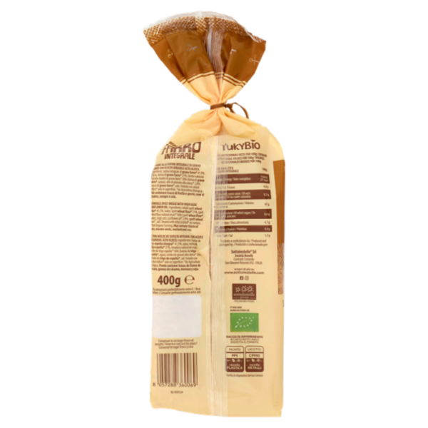 YukyBio A Pasta Madre Pane Bauletto Integrale 400 g
