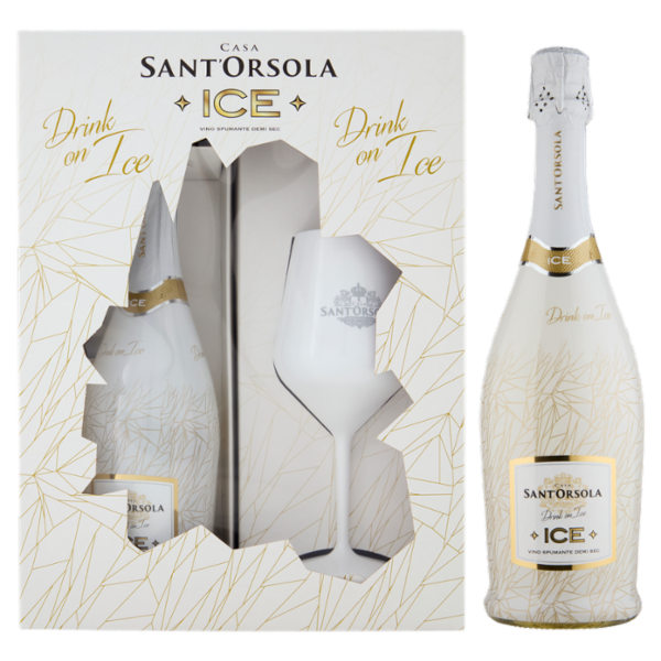 Casa Sant'Orsola Ice Vino Spumante Demi Sec 750 ml + Calice