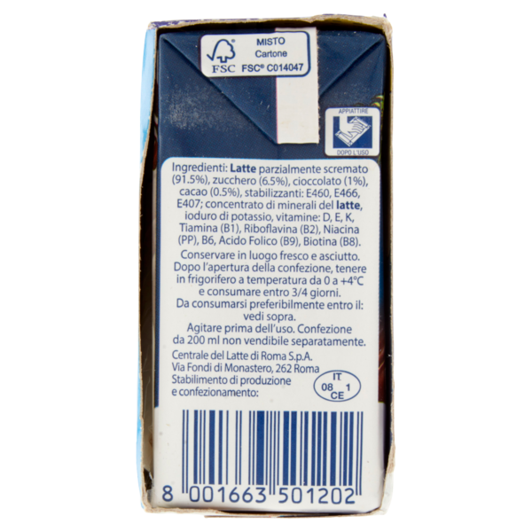 Centrale del Latte di Roma Cioko Milky Latte con Cioccolato 3 x 200 ml