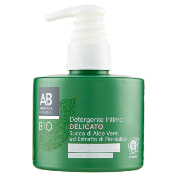 Armonia & Benessere Detergente Intimo Delicato Bio con Succo Aloe Vera ed Estratto Fiordaliso 250 ml