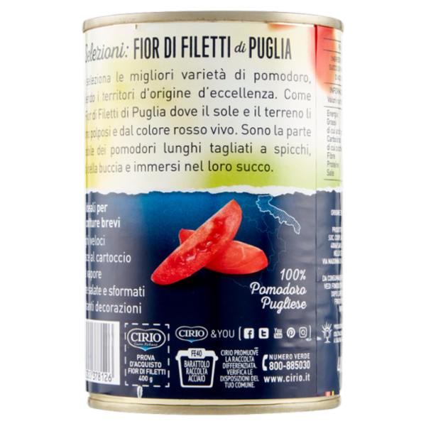 Cirio Le Selezioni Fior di Filetti di Puglia 400 g