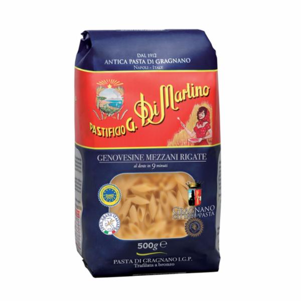Pastificio Di Martino Pasta di Semola di Grano Duro di Gragnano IGT Genovesine Mezzani Rigate 500 g