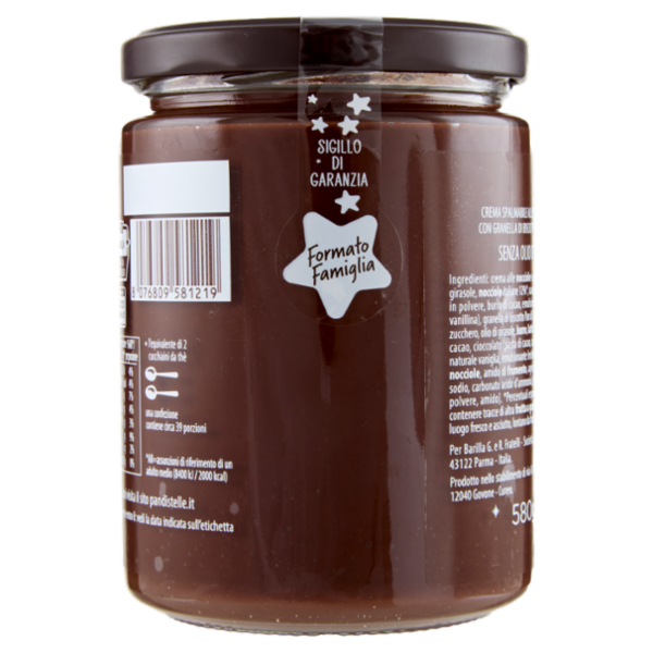Pan di Stelle Crema al Cacao Nocciole e Granella di Biscotto 580g