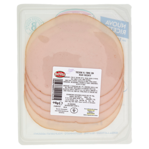Fratelli Beretta Linea Fresca Salumeria Tacchino al Forno 110 g