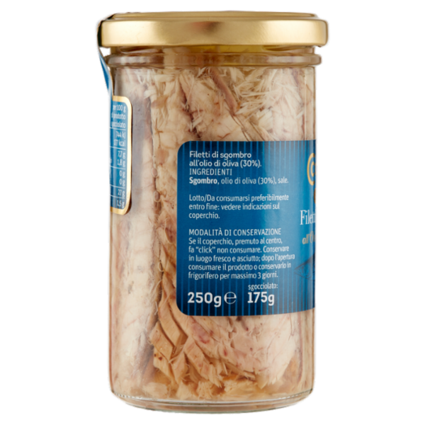 Consilia Optima Filetti di Sgombro all'Olio di Oliva 250 g