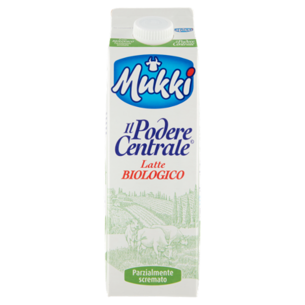 Mukki Il Podere Centrale Latte Biologico Parzialmente scremato 1 litro