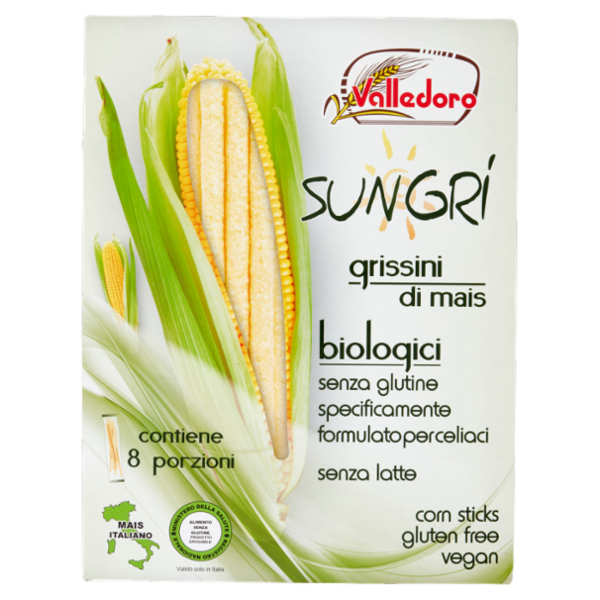 Valledoro Sungri grissini di mais biologici 120g