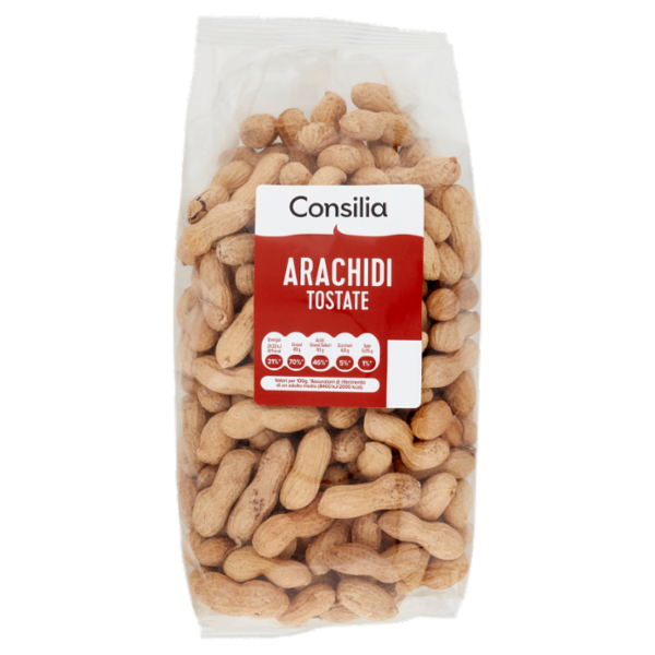Consilia Frutta Secca Arachidi Tostate in Guscio 500 g