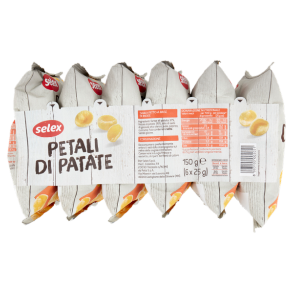 Selex Petali di Patate 6x25 g