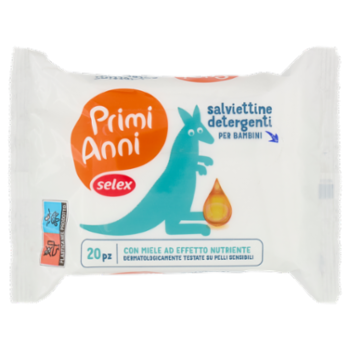 Selex Primi Anni Salviettine Detergenti Per Bimbo 20 Pezzi