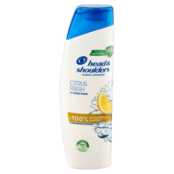 Head & Shoulders Shampoo Antiforfora Citrus Fresh per Capelli Grassi 225 ml