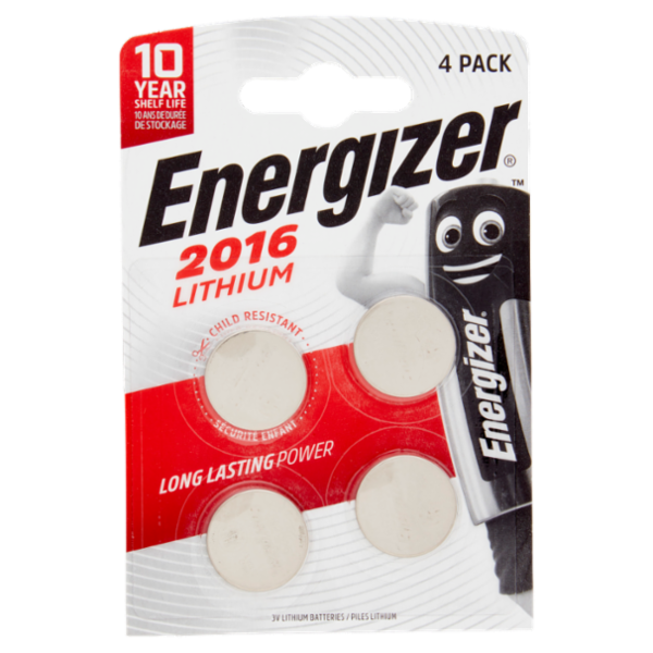 Energizer 2016 Lithium 4 pz