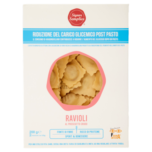 Signor Semplice Ravioli al Prosciutto Crudo 200 g