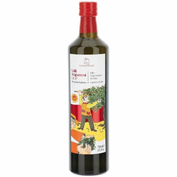 OLIO EXTRA VERGINE D'OLIVA DOP VALLI TRAPANESI CARMELA DI CARO CL. 75