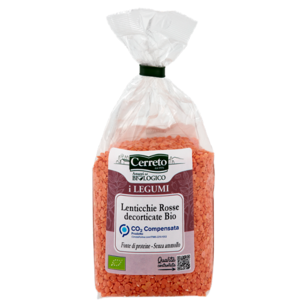 Cerreto i Legumi Lenticchie Rosse decorticate Bio 350 g