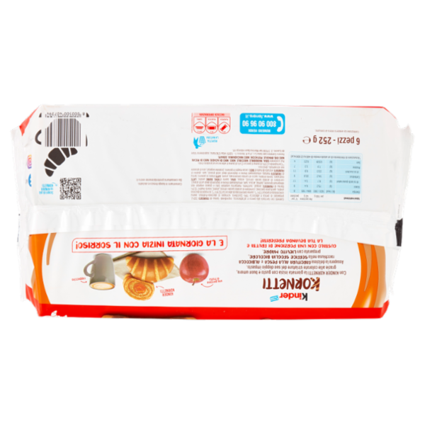 Kinder Kornetti Pesca e Albicocca 6 x 42 g