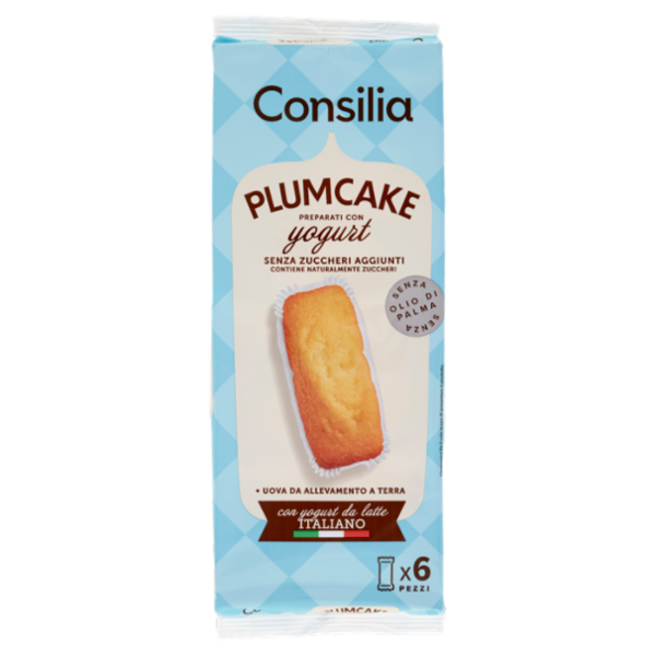 Consilia Plum Cake Preparati con Yogurt Senza Zuccheri Aggiunti 6x33 g