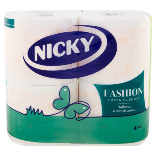 Nicky Fashion Carta Igienica 4 pz