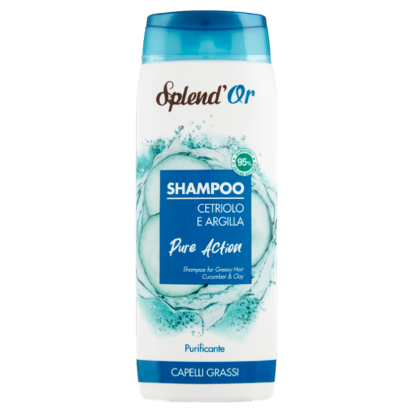 Splend'Or Shampoo Cetriolo e Argilla Pure Action Purificante 300 mL